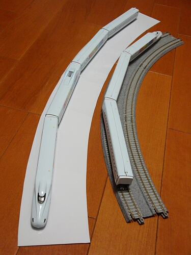 大半径カーブレール 緩やカーブ を作る その1 Scenery With Train 列車のある風景
