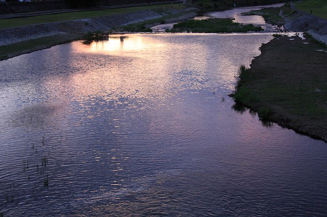 犀川の夕焼け_c0155950_0131999.jpg