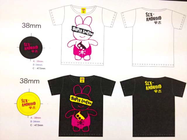 SEX-ANDROID×SUPER LOVERSコラボTシャツ予約開始☆ HOUSE OF LOVE 高松