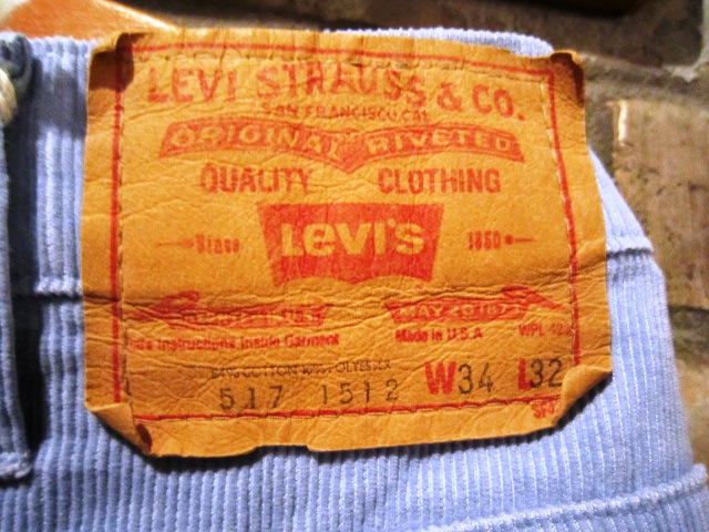 Used \"Levi\'s corduroy Pants\" ご紹介_f0191324_11445114.jpg