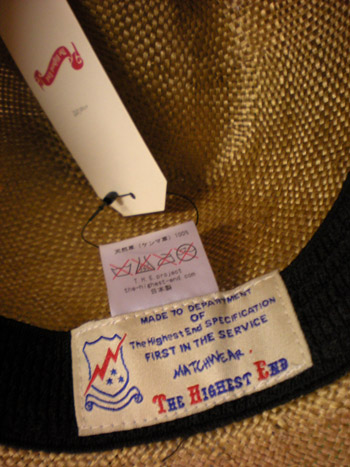 THE HIGHEST END【Canotier Hat】_a0109830_19192911.jpg