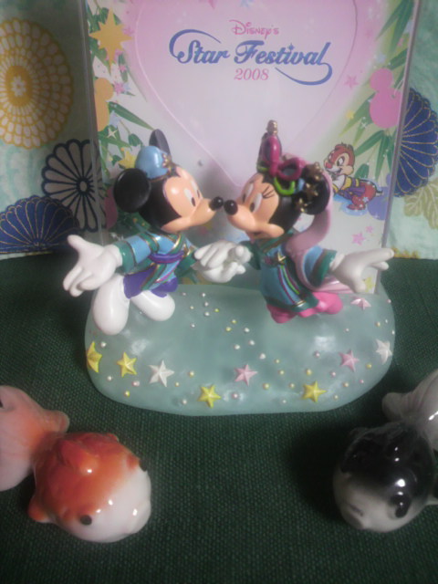 七夕のディズニーフィギュア飾りました ぴんくい んの謁見室