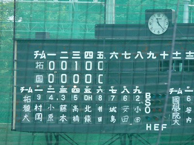 拓殖大対國學院大　５月２８日　東都大学野球２部_b0166128_8511939.jpg