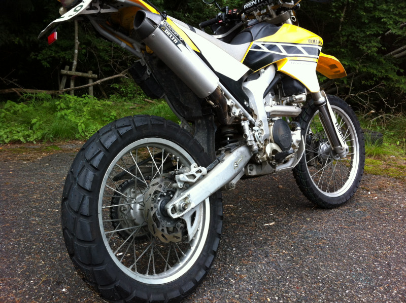 Wr250r タイヤ交換 ダンロップd604 燕壱号