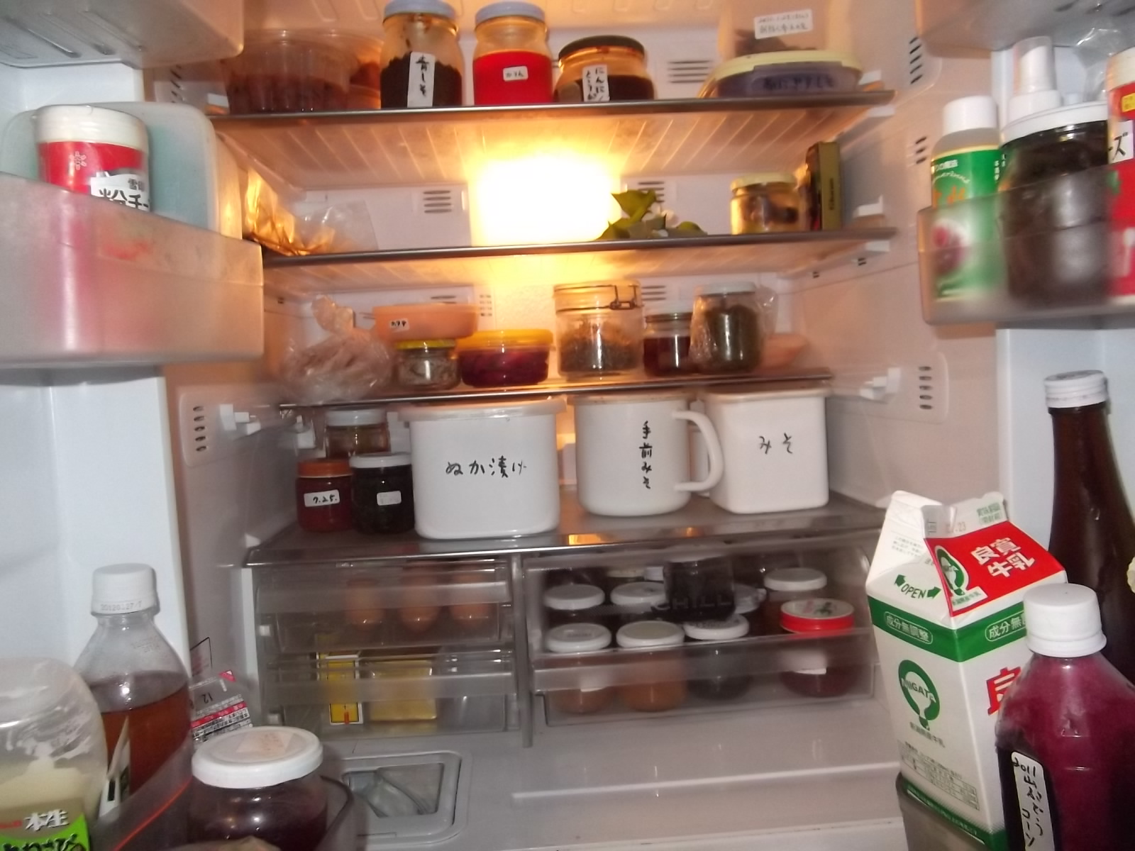 冷蔵庫片付け おしゃべりねこ