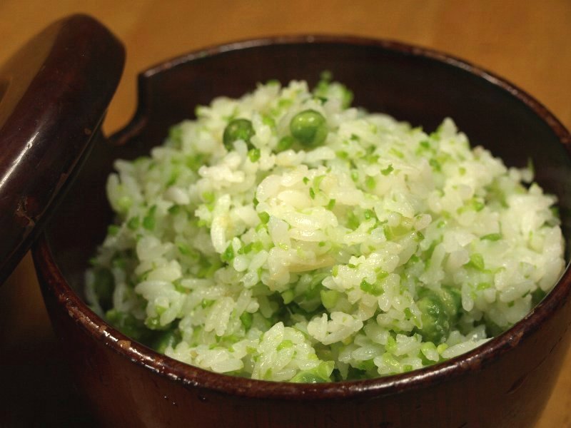 ☆生豆で、美味しい緑の豆ご飯☆_c0092953_1315552.jpg