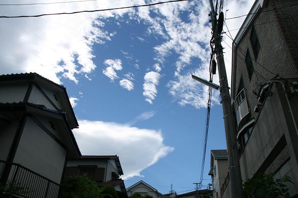 台風一過　　　　つるし雲_f0109592_10432438.jpg