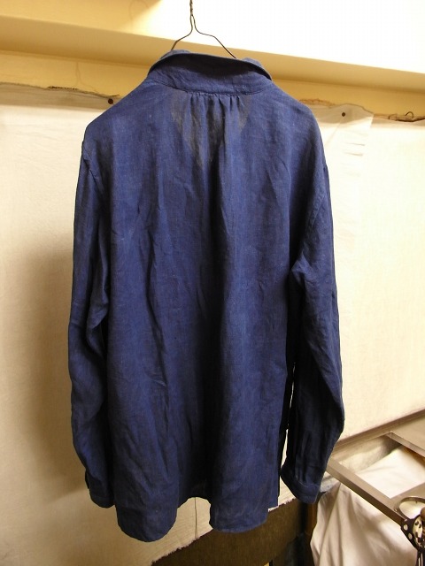 classic frenchwork linen shirt　本藍_f0049745_175207.jpg