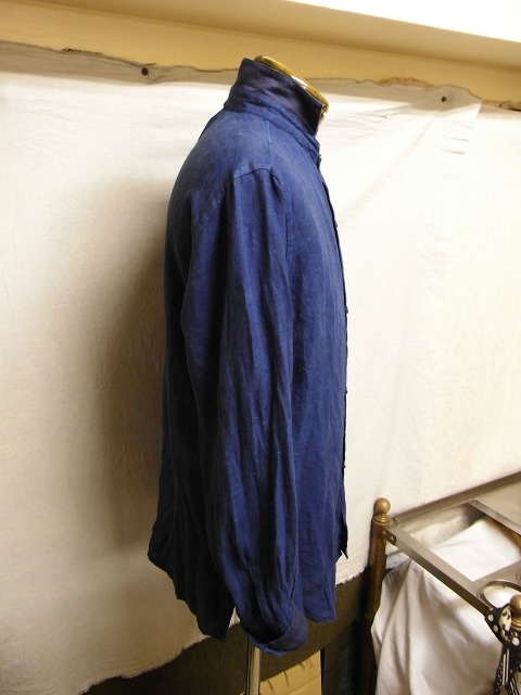 classic frenchwork linen shirt　本藍_f0049745_17531581.jpg