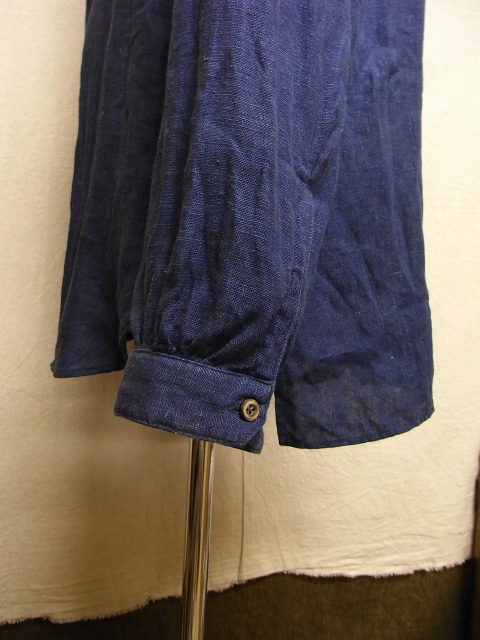 classic frenchwork linen shirt　本藍_f0049745_17532357.jpg