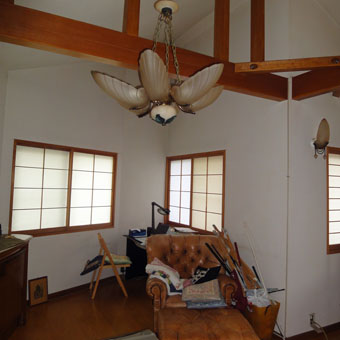 37・木造住宅の改修 「タブノキのある家」の2階居間食堂の現況。_c0195909_15232355.jpg