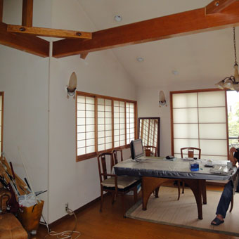37・木造住宅の改修 「タブノキのある家」の2階居間食堂の現況。_c0195909_15233498.jpg