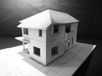 42・木造住宅の改修 「タブノキのある家」の検討模型 その1_c0195909_223278.jpg