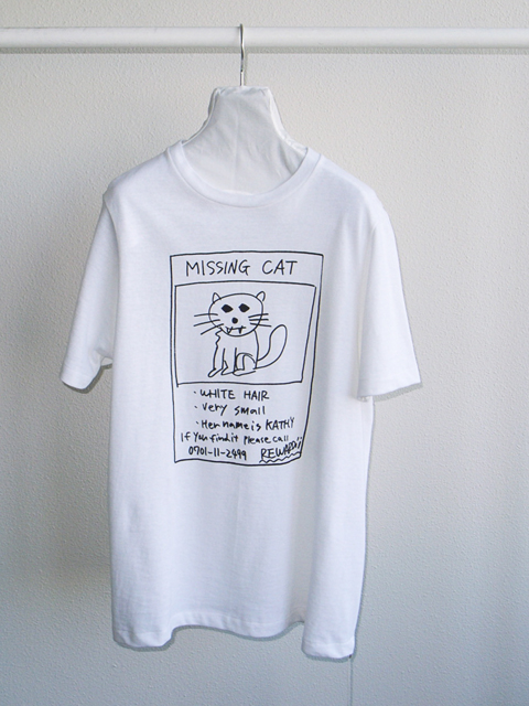 YAECA & KEN KAGAMI コラボTシャツ “Missing” : -since 1984 YAECA & KEN KAGAMI コラボTシャツ “Missing” : -since 1984