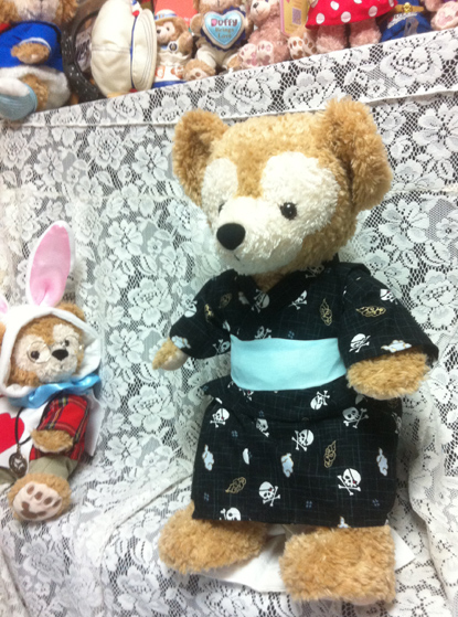 ダッフィーに浴衣作ってみました_c0036138_2515417.jpg