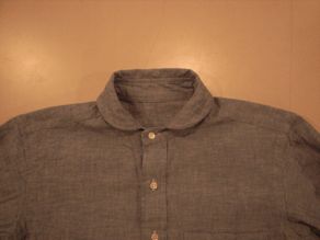 \"TheThreeRobbers ROUND COLLAR SHIRT BLUE CHAMBRAY\"ってこんなこと。_c0140560_11362739.jpg