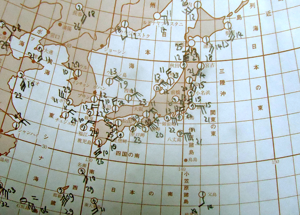 ２０１２年６月２９日 金 天気図の書きとりは 日々吹く風は