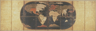 新たに重要文化財に指定された『世界及日本図』を特別公開中_f0229508_19225179.jpg