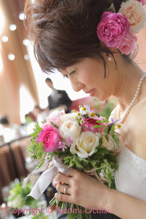 オーガニックフラワーのウエディングブーケ☆心温まるWedding Party _b0138802_19101033.jpg