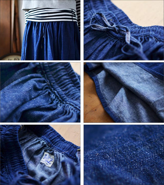 orslow [オアスロウ] DENIM GATHER LONG SKIRT [デニムギャザーロングスカート] LADY\'S　_f0051306_2227058.jpg