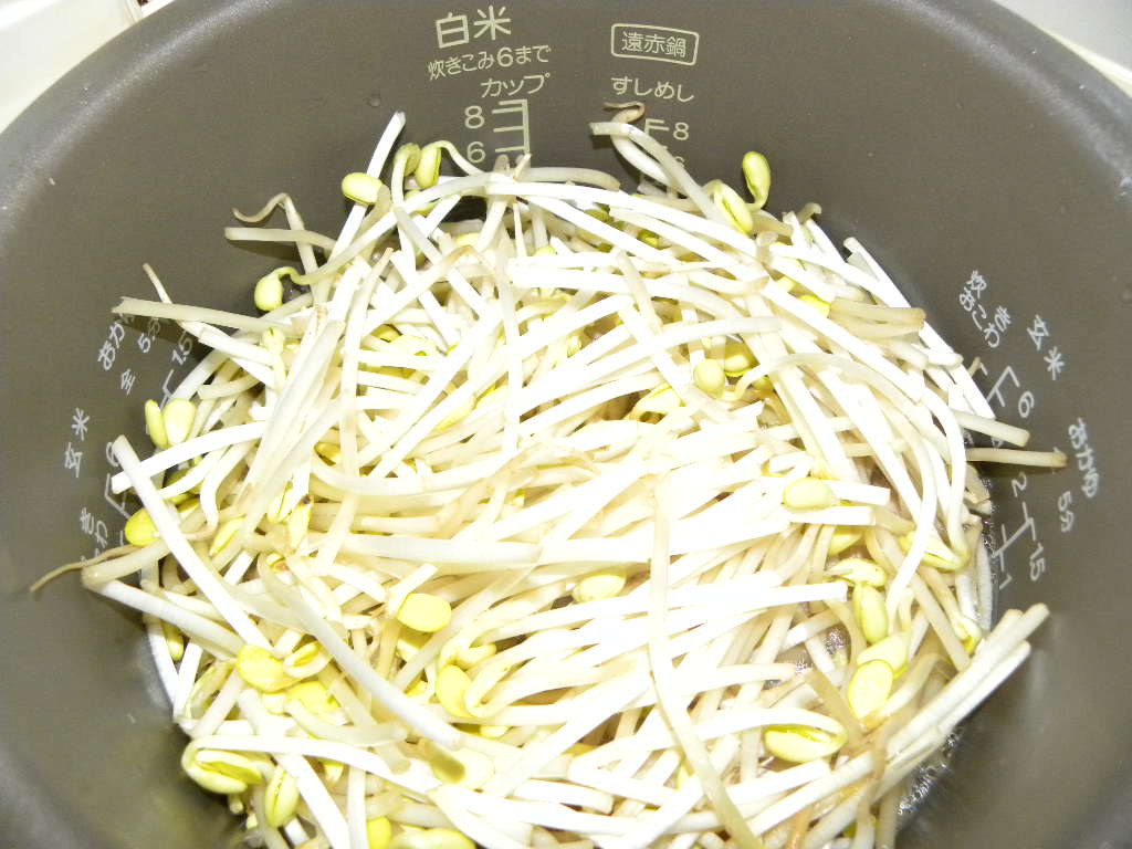 豆もやしご飯定食_c0162773_20282295.jpg