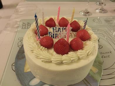 お誕生日ケーキ ロンドン パン教室 Audley Baking School