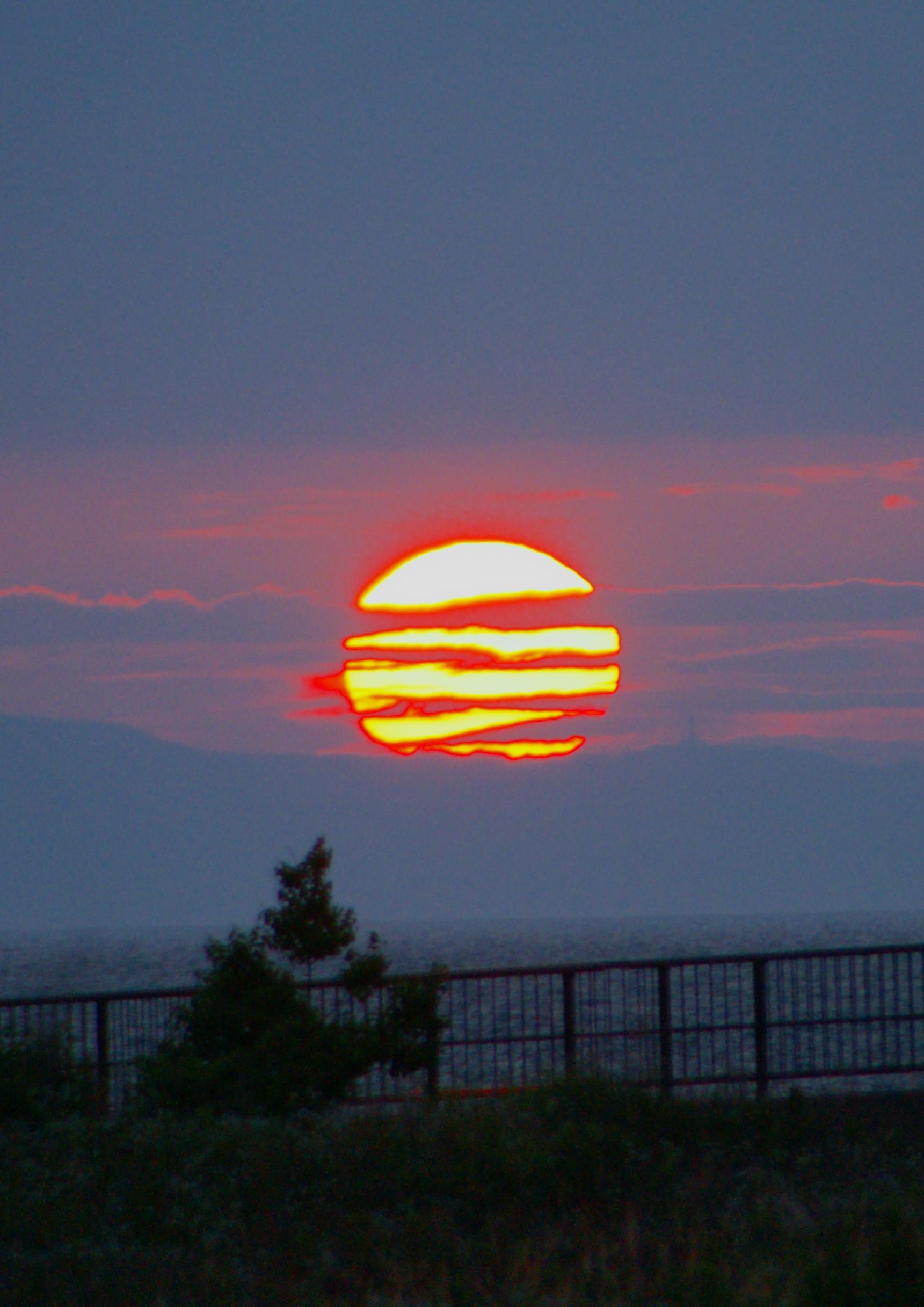 二色浜公園からの夕日　七夕の夜_a0257124_20551421.jpg