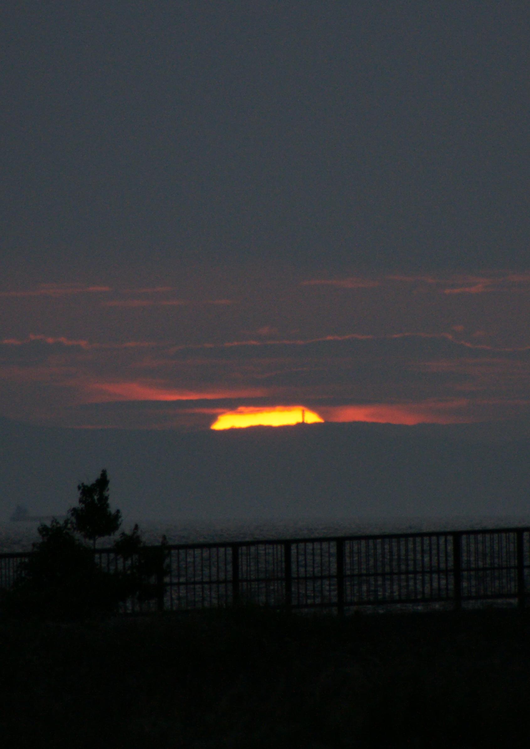 二色浜公園からの夕日　七夕の夜_a0257124_20574664.jpg