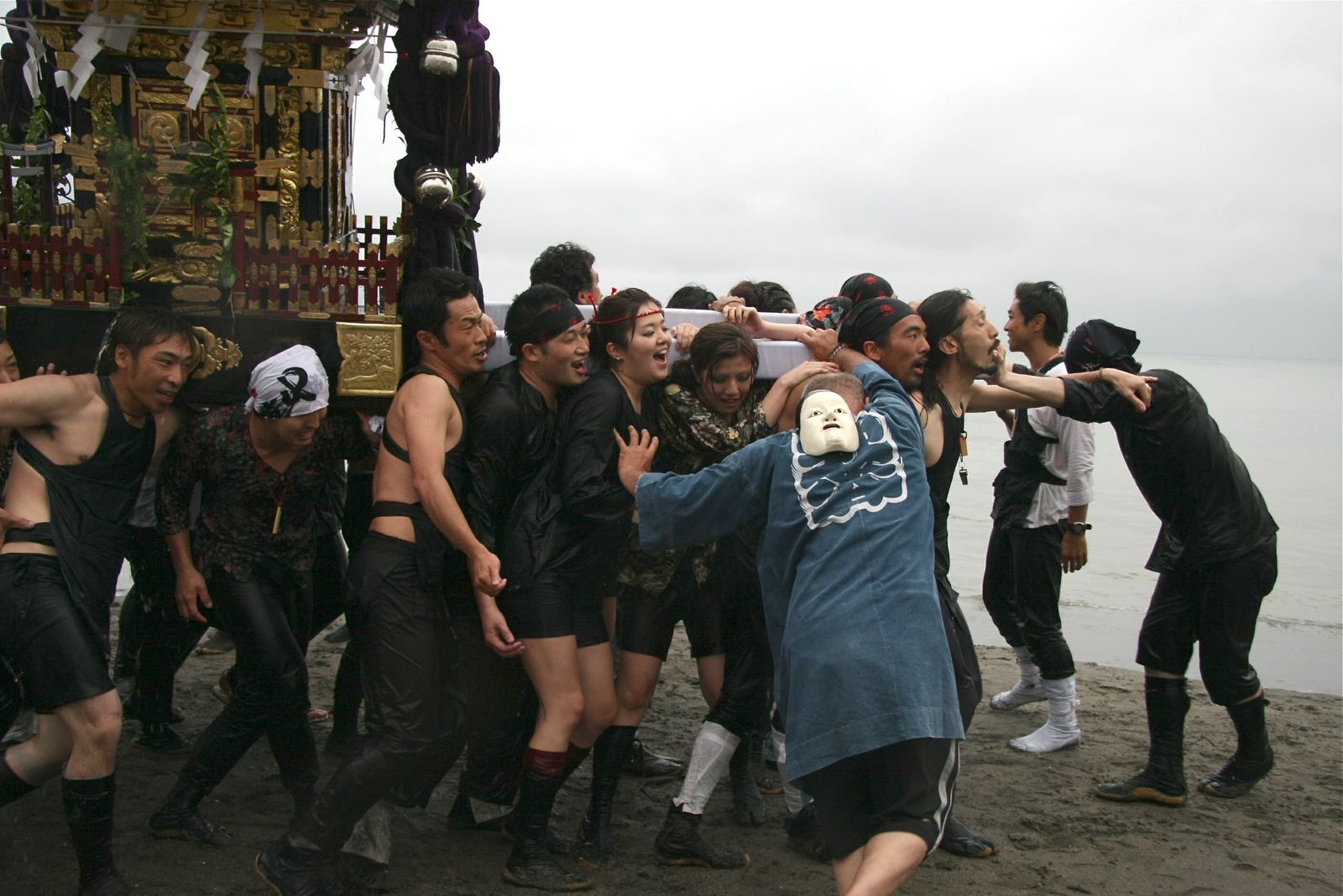 秋谷スケッチ120707　 秋谷神社お祭り AKIYA SPIRIT-2_f0156448_101610.jpg