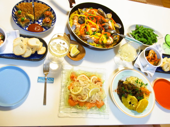 結婚記念日のスペインバル風お祝いご飯 靴下をはいた猫 結婚記念日のスペインバル風お祝いご飯 靴下をはいた猫