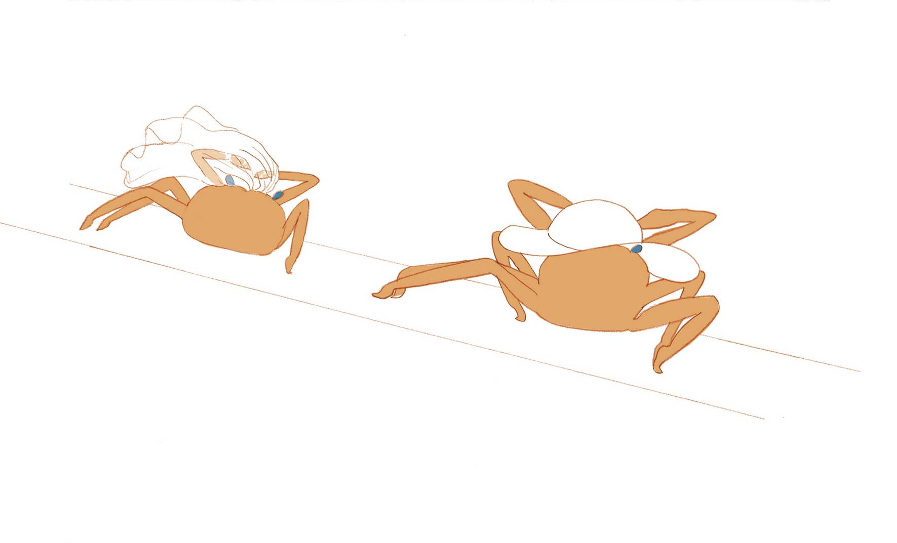 絵 : カニのファッションショー_d0151007_7504697.jpg