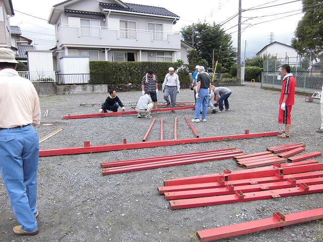 駿河台3丁目天王祭の「やぐら建て」_f0141310_7355662.jpg