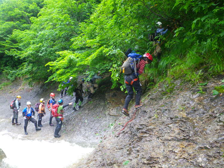 吾妻大滝沢で沢登り教室 ～ ２０１２年７月８日_f0170180_10353350.jpg