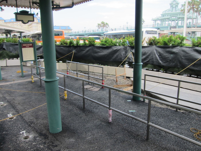 東京ディズニーランドバスターミナル9番のりば工事 Keiyo Resort Transit Co