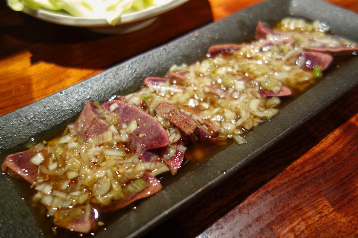 レバ刺しの代わりにレバテキ 藤沢 まさるや 海辺でひとりごと レバ刺しの代わりにレバテキ 藤沢 まさるや 海辺でひとりごと