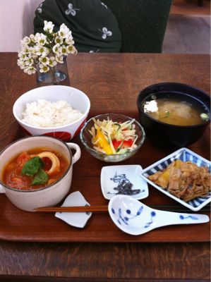 今週のけんこうごはん エビとイカのトマト煮_f0207312_15192012.jpg