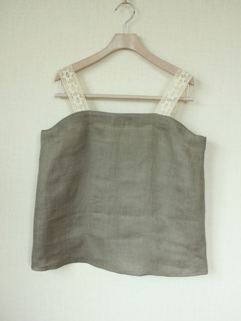 リネンダブルガーゼでタンクトップ完成しました！ : 想いをかたちに・・・