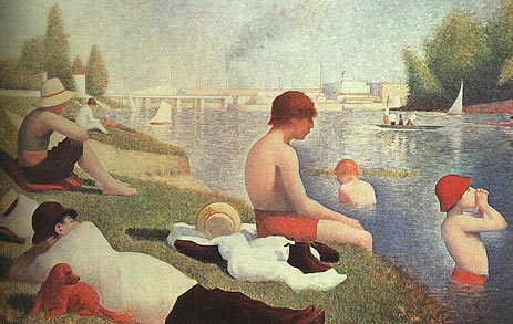 若者の大愛商品 カミーユ・ピサロと印象派展（2）「ポール＝マルリーのセーヌ河 絵画