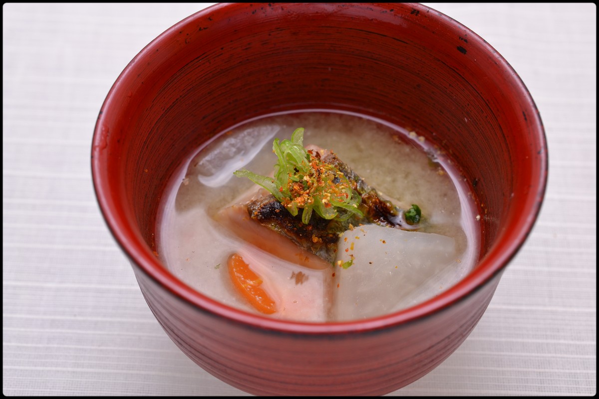 焼カイワリの味噌汁 魚と野菜と私と和ノ香