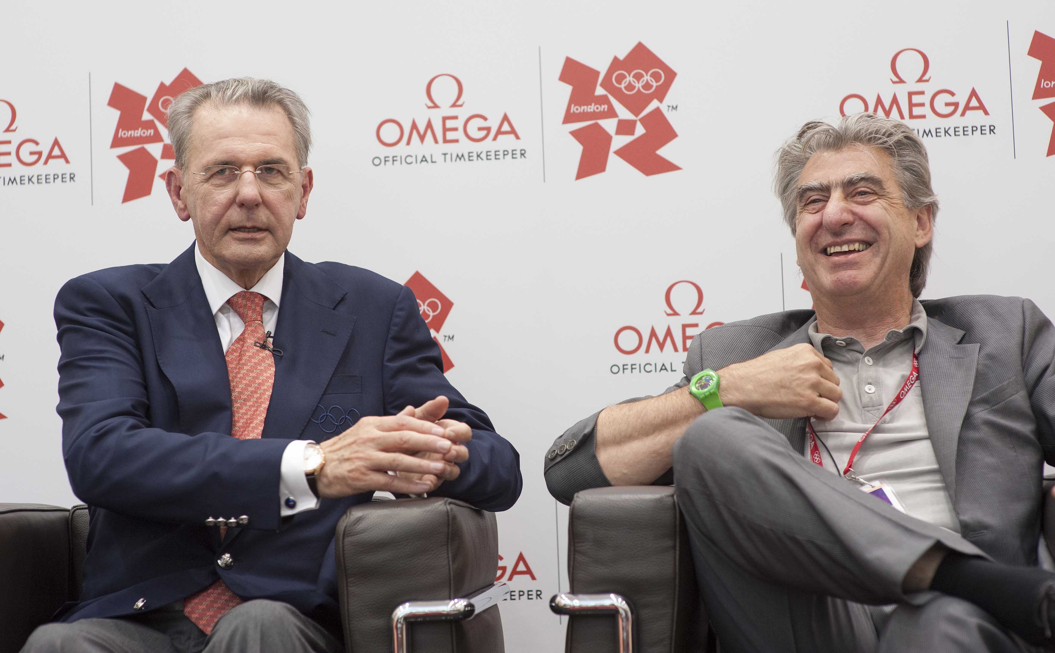 ロンドン大会公式計時のオメガがIOC会長とともに記者会見_f0039351_1037799.jpg