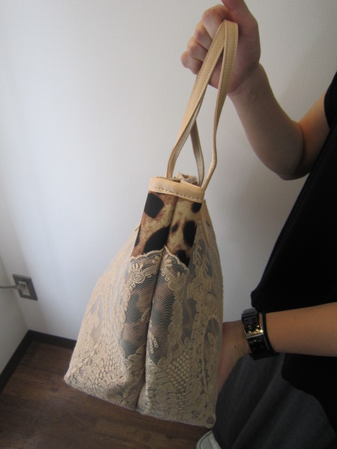 クーラ / COOLA    アンティークレース レオパードBAG (M) R_e0076692_18485225.jpg