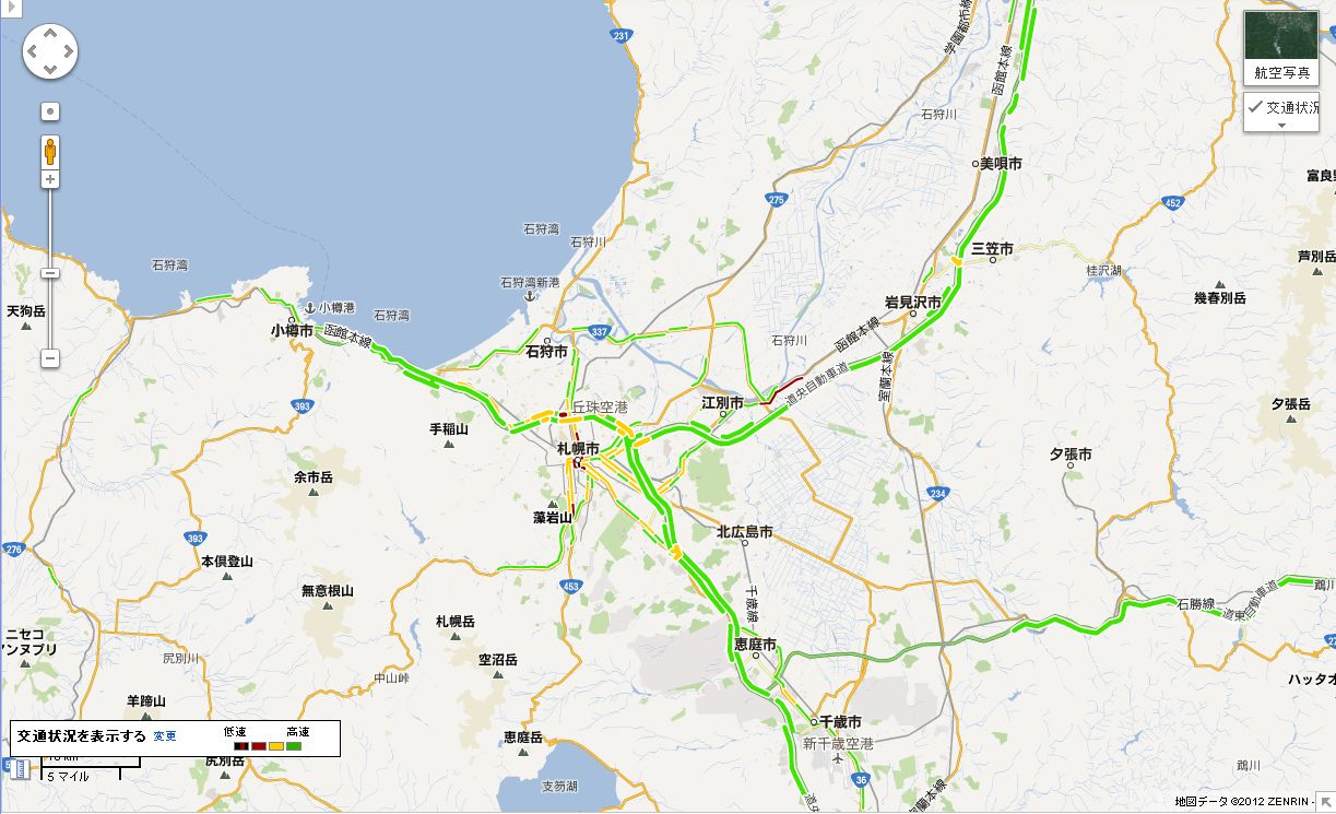 Googleマップでリアルタイム交通状況_c0025115_1951599.jpg