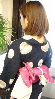ヘアーアップと浴衣の着付け_a0123703_1641138.jpg
