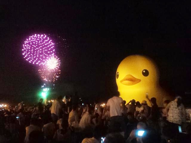 あひる隊長と尾道の花火_e0138745_7533252.jpg