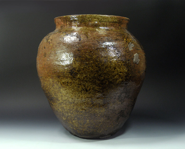 GE】M543【コレクター所蔵品】時代 古備前三耳壺/日本美術