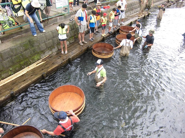 「北島！がんばれ！」と川で泳いだ「田宿川たらい流し川祭り」だったが･･･。_f0141310_6265430.jpg