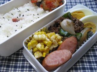 牛肉の甘辛炒め弁当_e0175021_2136917.jpg