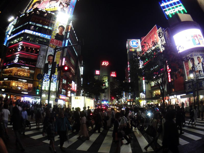 眠らない街渋谷 東京魚眼レンズ 眠らない街渋谷 東京魚眼レンズ