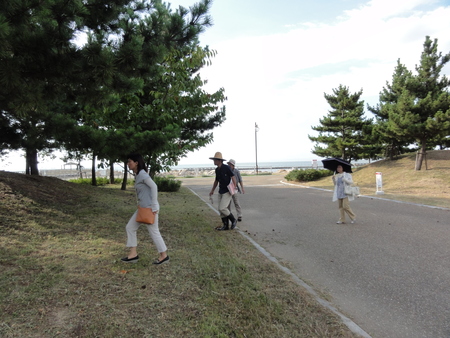 カニの道作り現場検証 in せんなん里海公園_c0108460_1373495.jpg