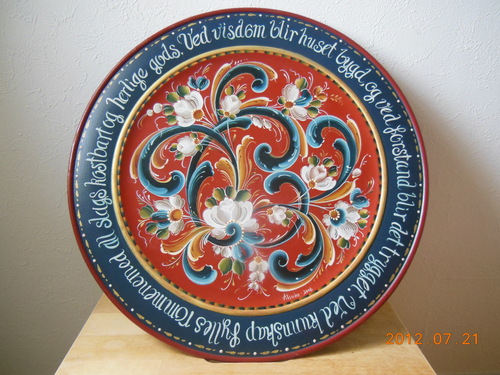 トールペイント(ローズマリング) プレート特大 トールペイント(ローズマリング)プレート特大 ローズマリングの